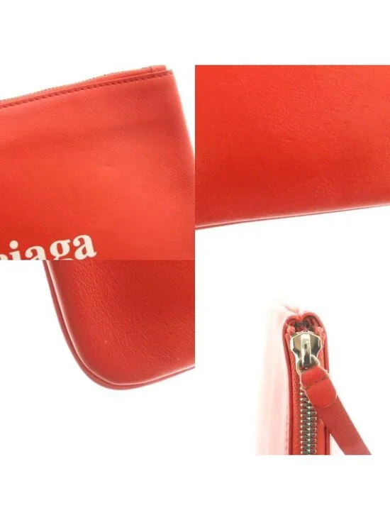 Balenciaga Clutch Leather Red - Picture 7 of 7